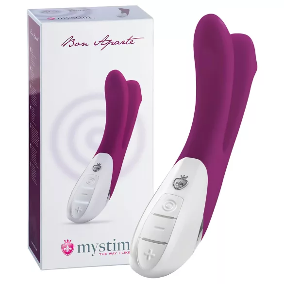 mystim Bon Aparte - vibratore biforcato (mora)