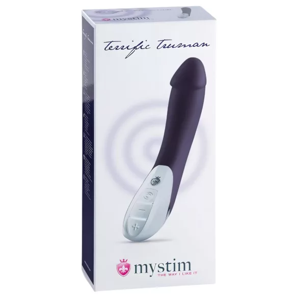 mystim Terrific Truman - vibratore doppio motore - silicone blu