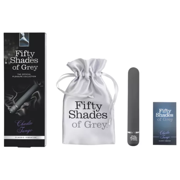 Fifty Shades of Grey - Vibratore classico ricaricabile silicone grigio