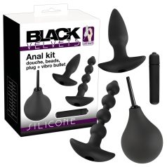 Black Velvets - kit plug anale vibrante - set 4 pezzi