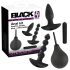 Black Velvets - kit plug anale vibrante - set 4 pezzi