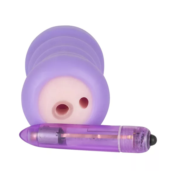 You2Toys - masturbatore realistico vibrante vagina - silicone naturale viola