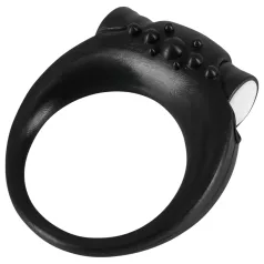 SMILE Stayer - anello fallico vibrante - nero