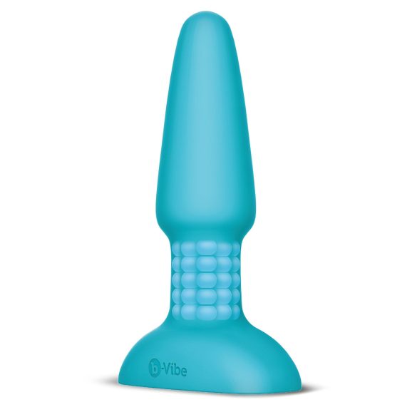 b-Vibe - vibratore anale rotante con perle ricaricabile - turchese