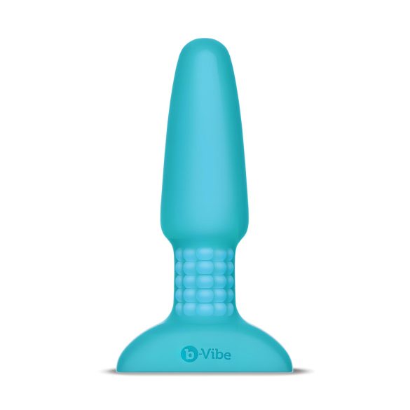 b-Vibe - vibratore anale rotante con perle ricaricabile - turchese