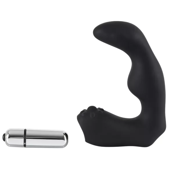 Rebel - vibratore prostatico curvo - silicone nero