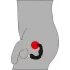 Rebel - vibratore prostatico curvo - silicone nero