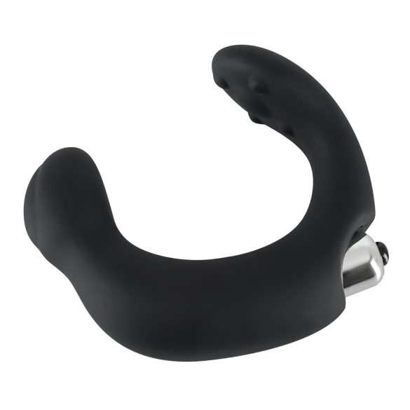 Rebel - vibratore prostatico curvo - silicone nero