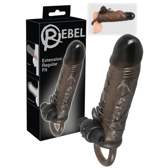 Rebel - guaina pene vibrante - silicone 19cm