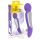 SMILE - vibratore massaggiatore a 2 motori - silicone viola