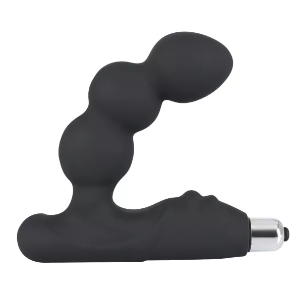 Rebel - vibratore prostatico con sfere - silicone nero