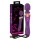 Javida Double - vibratore massaggiatore doppio - silicone viola