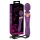 Javida Double - vibratore massaggiatore doppio - silicone viola