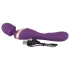 Javida Double - vibratore massaggiatore doppio - silicone viola
