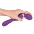 Javida Double - vibratore massaggiatore doppio - silicone viola