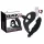 Black Velvets - vibratore anale con anello pene e scroto - nero