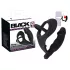 Black Velvets - vibratore anale con anello pene e scroto - nero