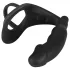 Black Velvets - vibratore anale con anello pene e scroto - nero