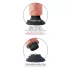 King Cock - vibratore realistico con ventosa 23 cm - colore naturale
