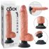 King Cock - vibratore realistico con ventosa - 25 cm - colore naturale