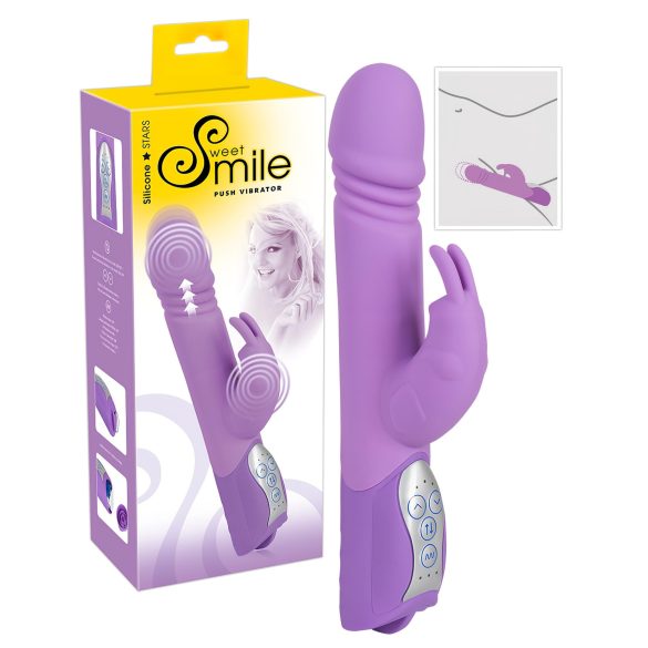 SMILE Push - vibratore viola con braccio clitorideo