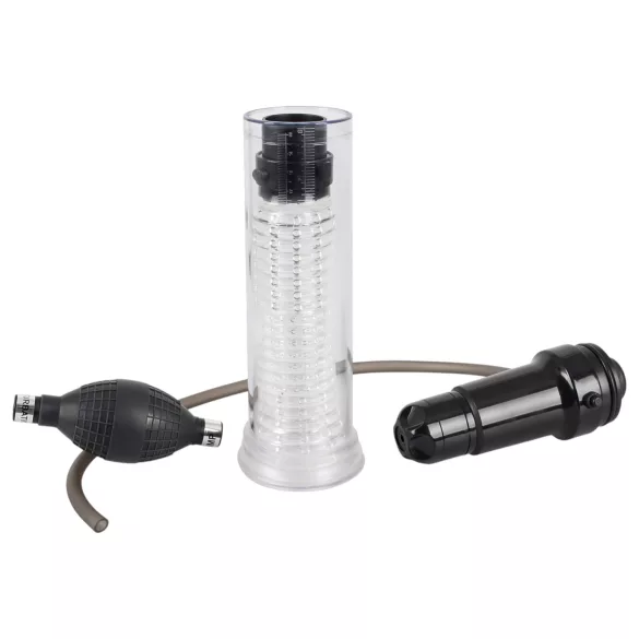 You2Toys - pompa per pene e masturbatore 2in1 trasparente