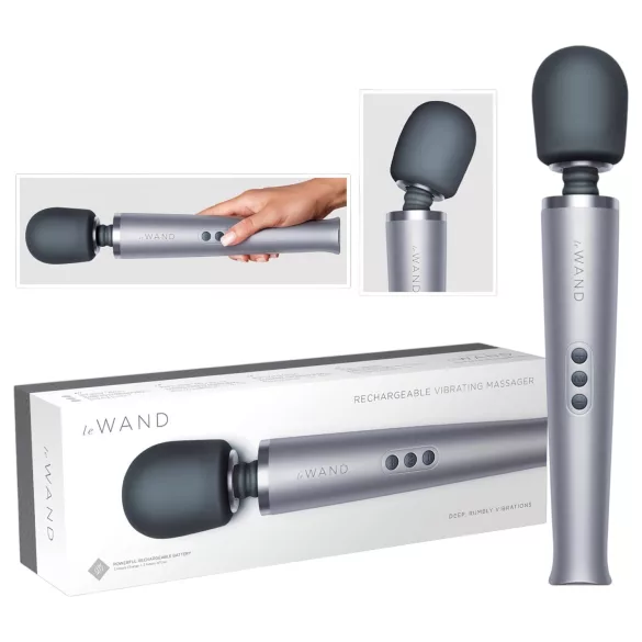 le Wand - vibratore massaggiante ricaricabile - argento