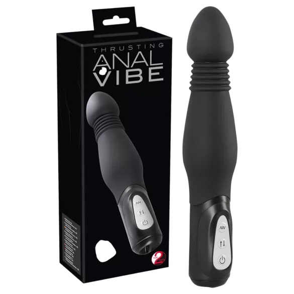 You2Toys - Vibratore anale a spinta - nero
