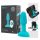 b-Vibe - Vibratore anale con perle rotanti - silicone turchese