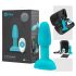 b-Vibe - Vibratore anale con perle rotanti - silicone turchese