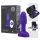 b-Vibe Rimming - vibratore anale con perle rotanti (viola)