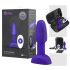 b-Vibe Rimming - vibratore anale con perle rotanti (viola)
