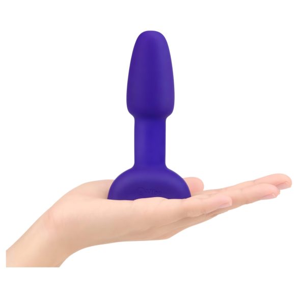 b-Vibe Rimming - vibratore anale con perle rotanti (viola)