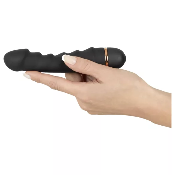 You2Toys - vibratore flessibile ondulato - silicone nero