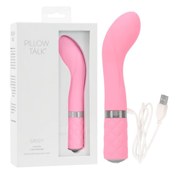 Pillow Talk Sassy - Vibratore per il punto G ricaricabile (rosa)
