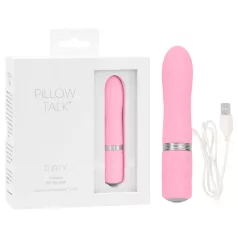   Pillow Talk Flirty - vibratore a bacchetta ricaricabile - silicone rosa