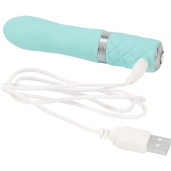 Pillow Talk Flirty - vibratore a bacchetta ricaricabile - turchese
