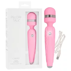   Pillow Talk Cheeky Wand - vibratore massaggiante ricaricabile (rosa)