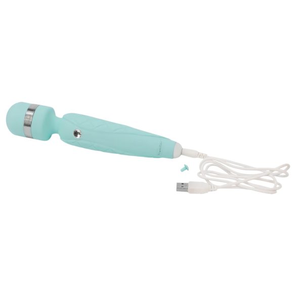 Pillow Talk Cheeky Wand - vibratore massaggiante ricaricabile - turchese