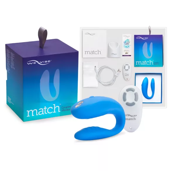 We-Vibe Match - vibratore per coppia impermeabile ricaricabile blu