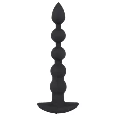   Black Velvets - vibratore anale ricaricabile 5 sfere in silicone nero