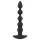 Black Velvets - vibratore anale ricaricabile 5 sfere in silicone nero