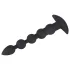 Black Velvets - vibratore anale ricaricabile 5 sfere in silicone nero