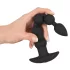 Black Velvets - vibratore anale ricaricabile 5 sfere in silicone nero