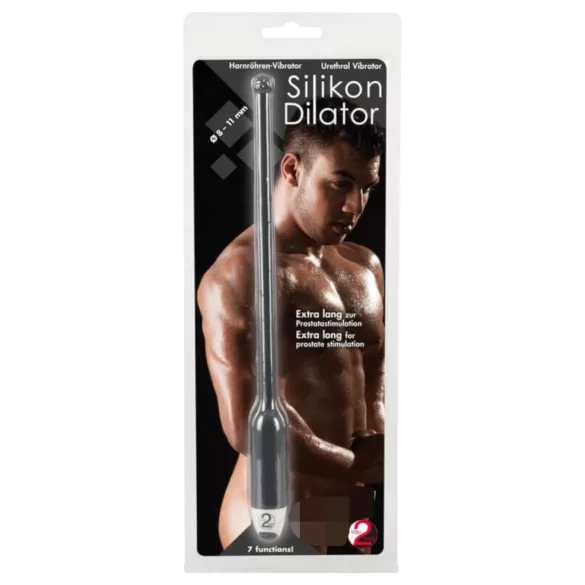 You2Toys - dilatatore uretrale vibrante - silicone nero 8-11mm