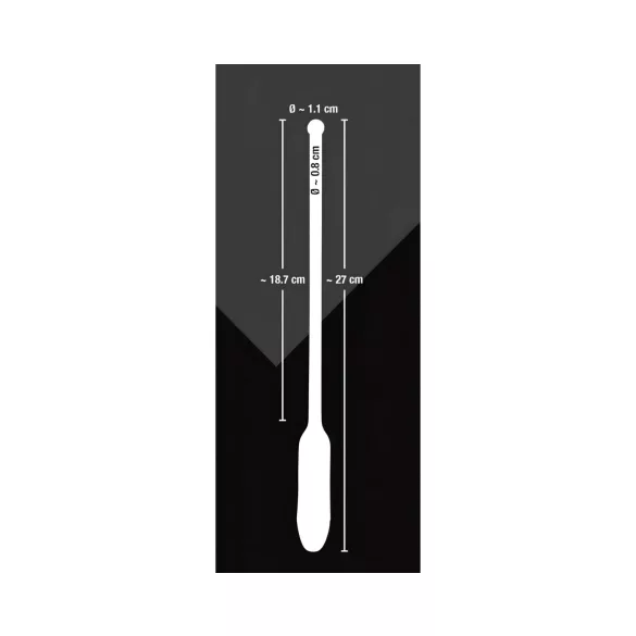 You2Toys - dilatatore uretrale vibrante - silicone nero 8-11mm