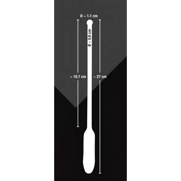 You2Toys - dilatatore uretrale vibrante - silicone nero 8-11mm