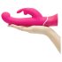 Happyrabbit - vibratore punto G impermeabile con stimolatore clitoride - rosa