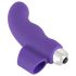 SMILE Finger - vibratore a dito ondulato in silicone (viola)