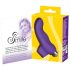 SMILE Finger - vibratore a dito ondulato in silicone (viola)